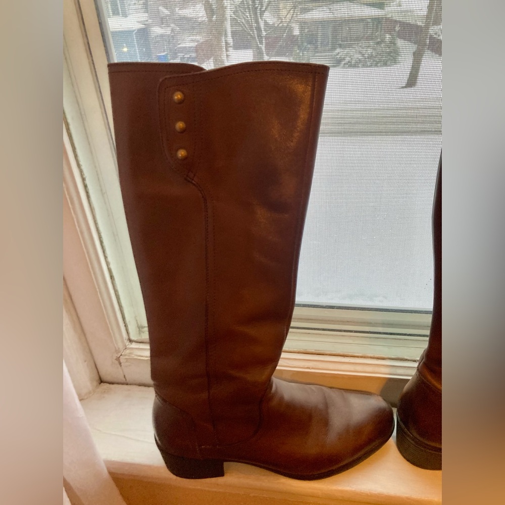 Bussola leather tall brown boots (Antwerpen) (EUR size 39; US 9). - Picture 11 of 12